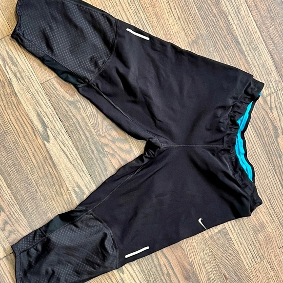 Black and Blue Nike leggings - Picture 1 of 5